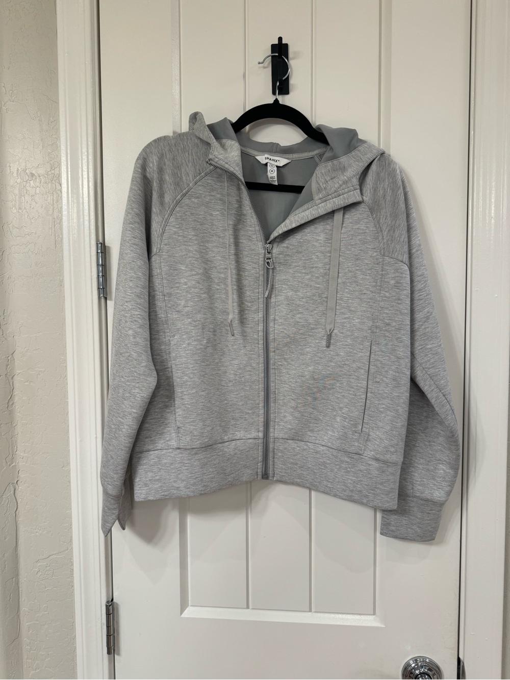 SPANX Air essentials Heather Gray Cozy  Lounge Pants and jacket - Picture 5 of 8